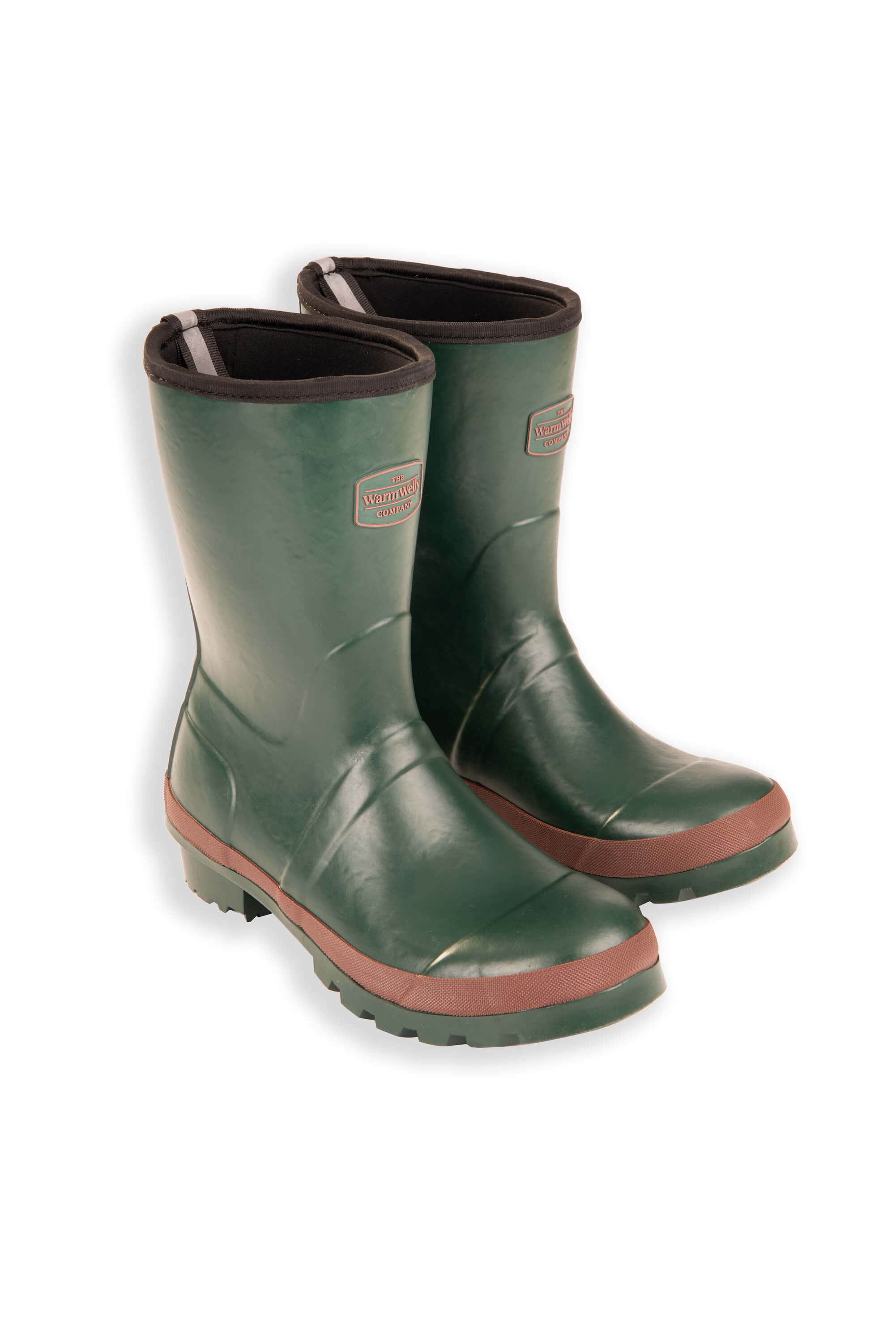 Seconds Green Adult Short Warm Wellies | The Warm Welly Company