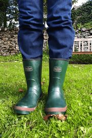 Green Adults Short Warm Wellies