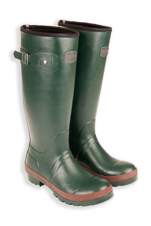 Green Adults Neoprene Lined Field Warm Wellies