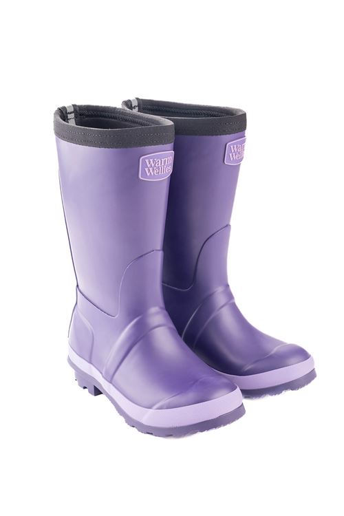 Purple Infant Warm Wellies (Sizes 9-13)