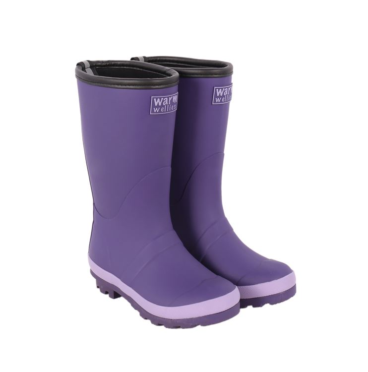 Seconds Purple Infant Warm Wellies (Sizes 9-13)