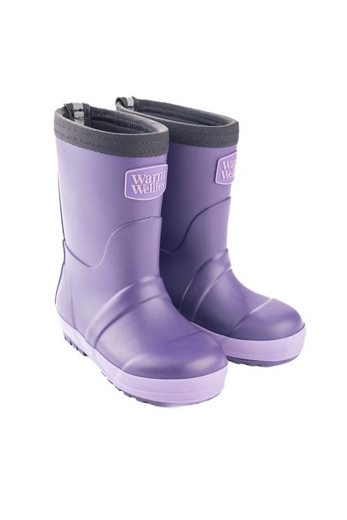 Purple Toddler Warm Wellies  (Sizes 6-8)