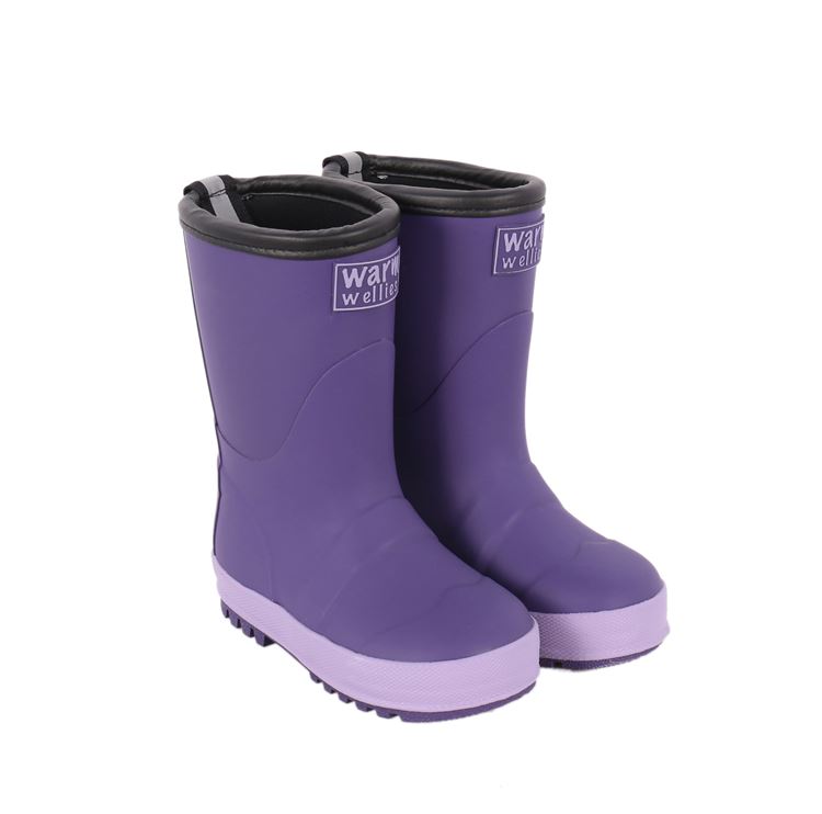 Seconds Purple Toddler Warm Wellies (Sizes 6-8)
