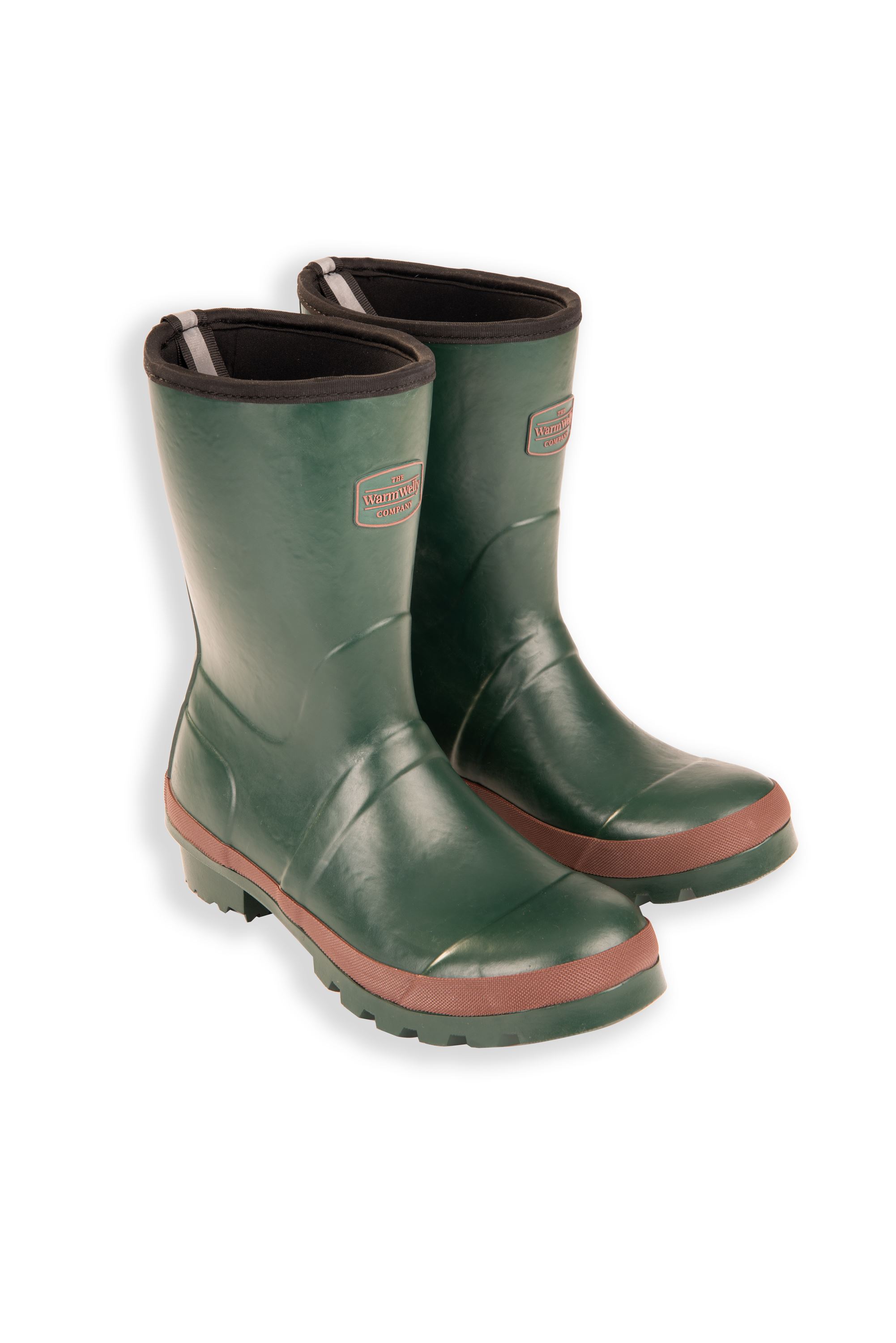 Green Adult Short Warm Wellies | The Warm Welly Company