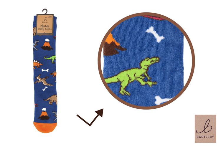 Childs Welly Socks - Little Dinosaurs
